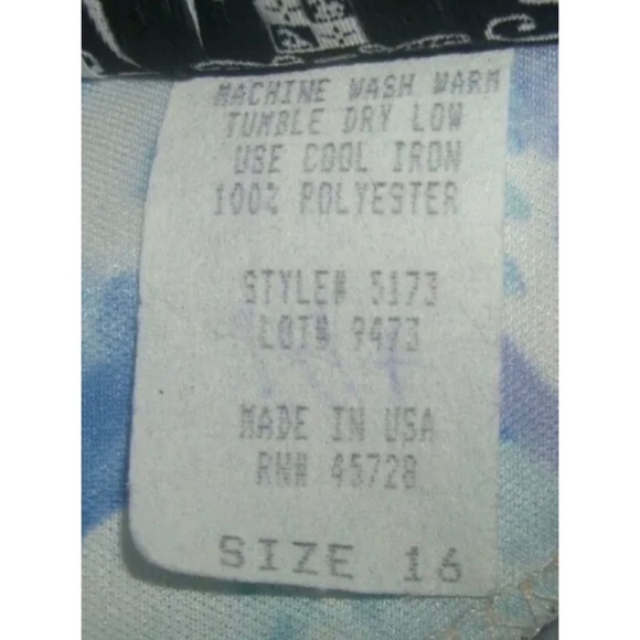 Vintage 70's TF Floral Peplum Dress Carrie Bradshaw Vibe Blue Flower Cottagecore - Picture 10 of 11